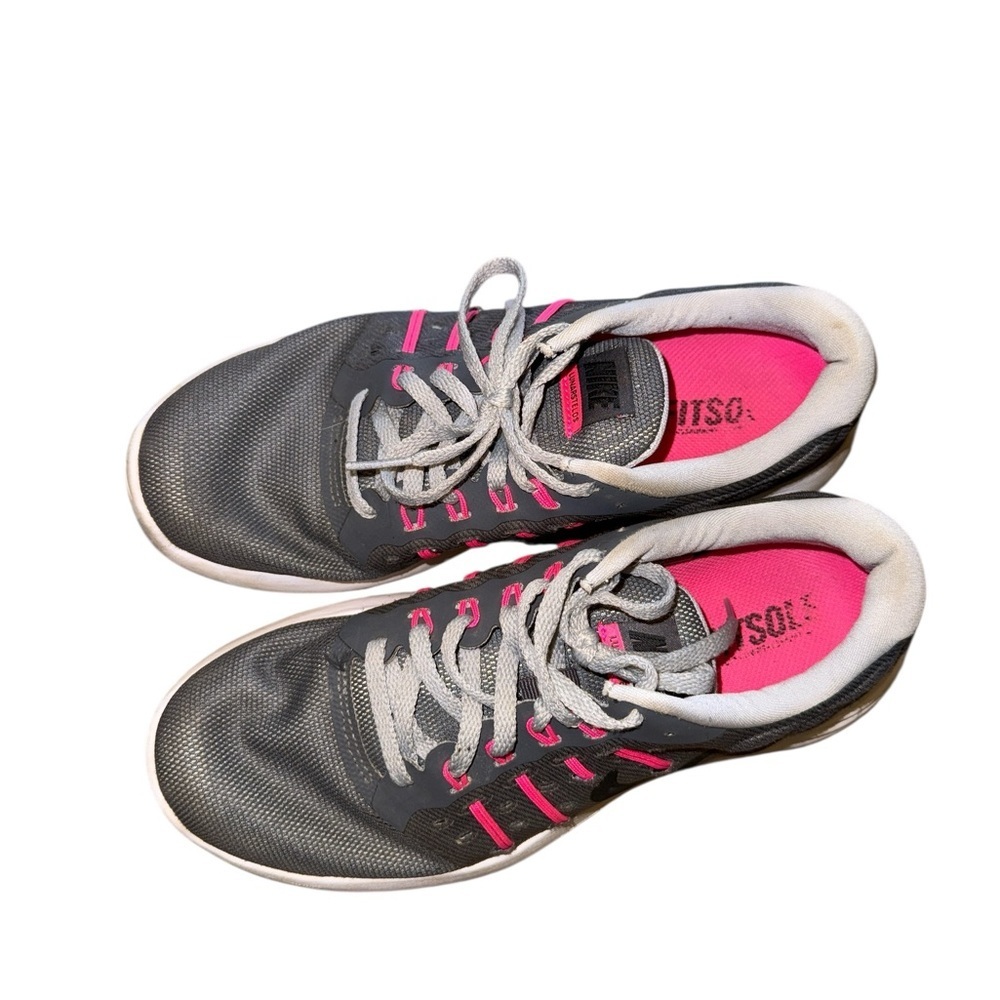 Nike Women's Lunarstelos Running Shoe Grey/Pink Blast 6.5 - Picture 6 of 7